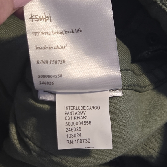 KSUBI Womens Army Green High Rise Interlude Ankle Cargo Pants Size Medium - Picture 9 of 14